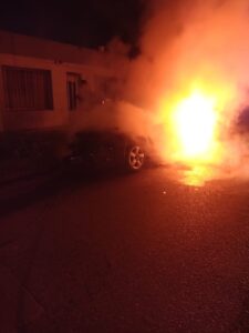 incendio automóvil