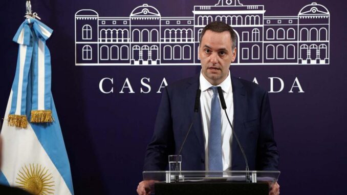 vocero presidencial Miguel Adorni
